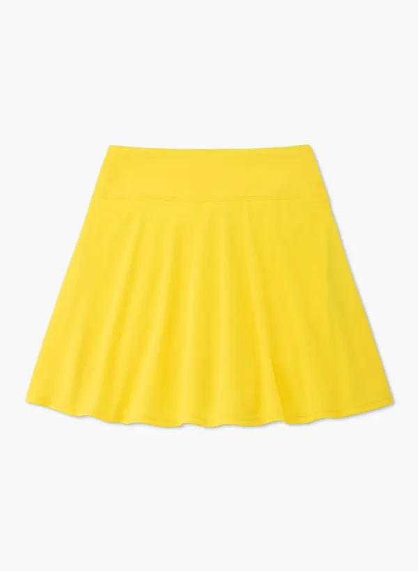 YONEX 26226EX VA WOMENS SKIRT (WITH INNER SHORTS)(KNIT)-Laser Yellow