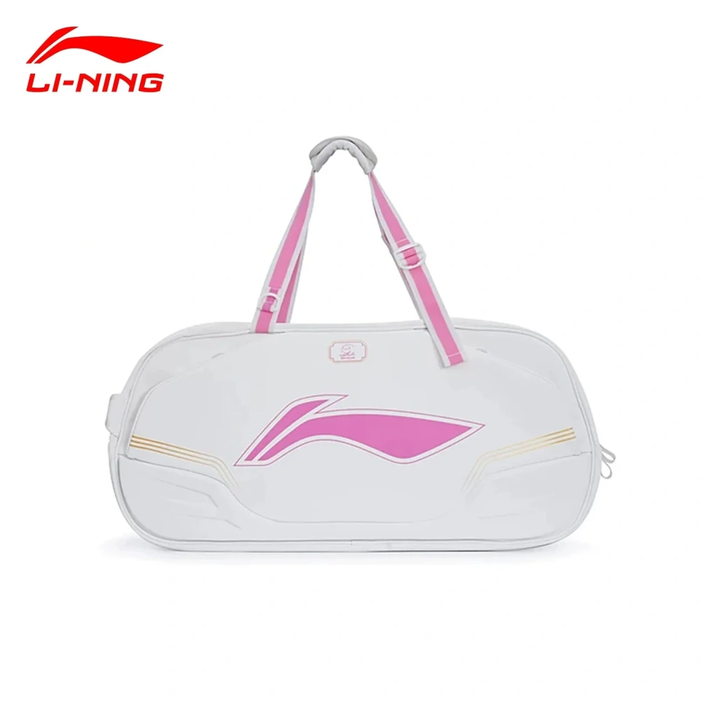 Li Ning Chiharu Shida Rectangular Badminton Bag ABLW117 white color