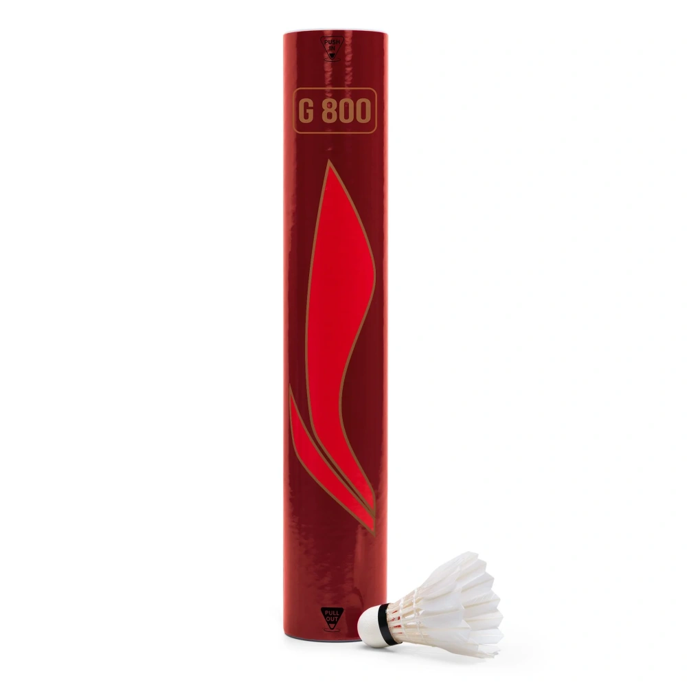 Li Ning G800 Goose Feather Speed 78 Shuttlecock 1 Dozen