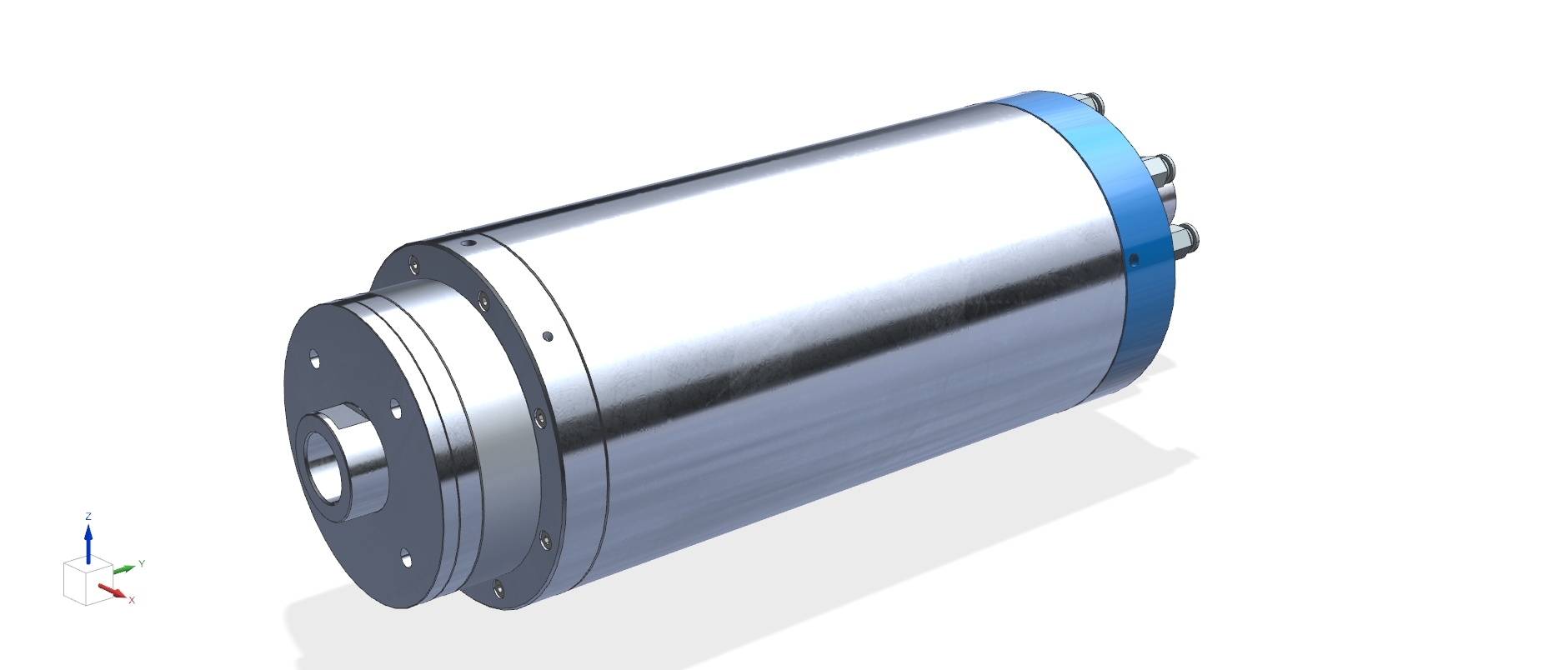Internal grinding spindle 150MD30Y23:Voltage,350V Frequency,800HZ Rotation speed,30000RPM Rated Power,S1:14KW,S6:23KW Cooling method,Water cooling