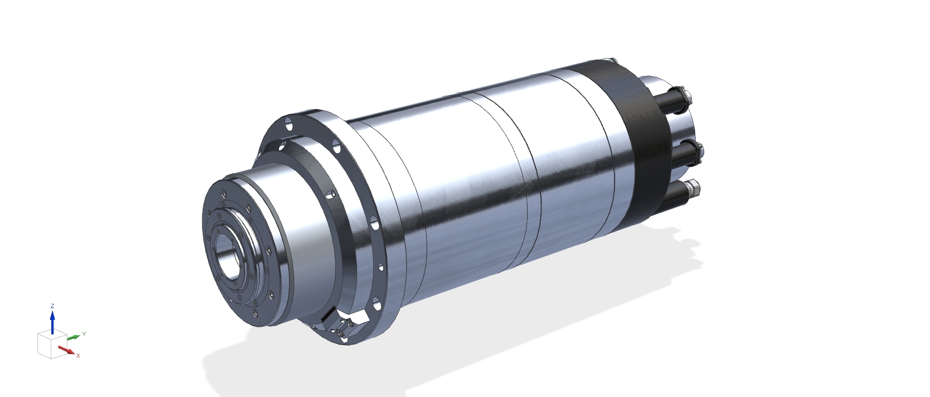 Milling spindle 210XDJ15G15.5:Rotation speed,3500-15000RPM Power,15.5KW Torque,9.8-54.8NM Voltage,425V