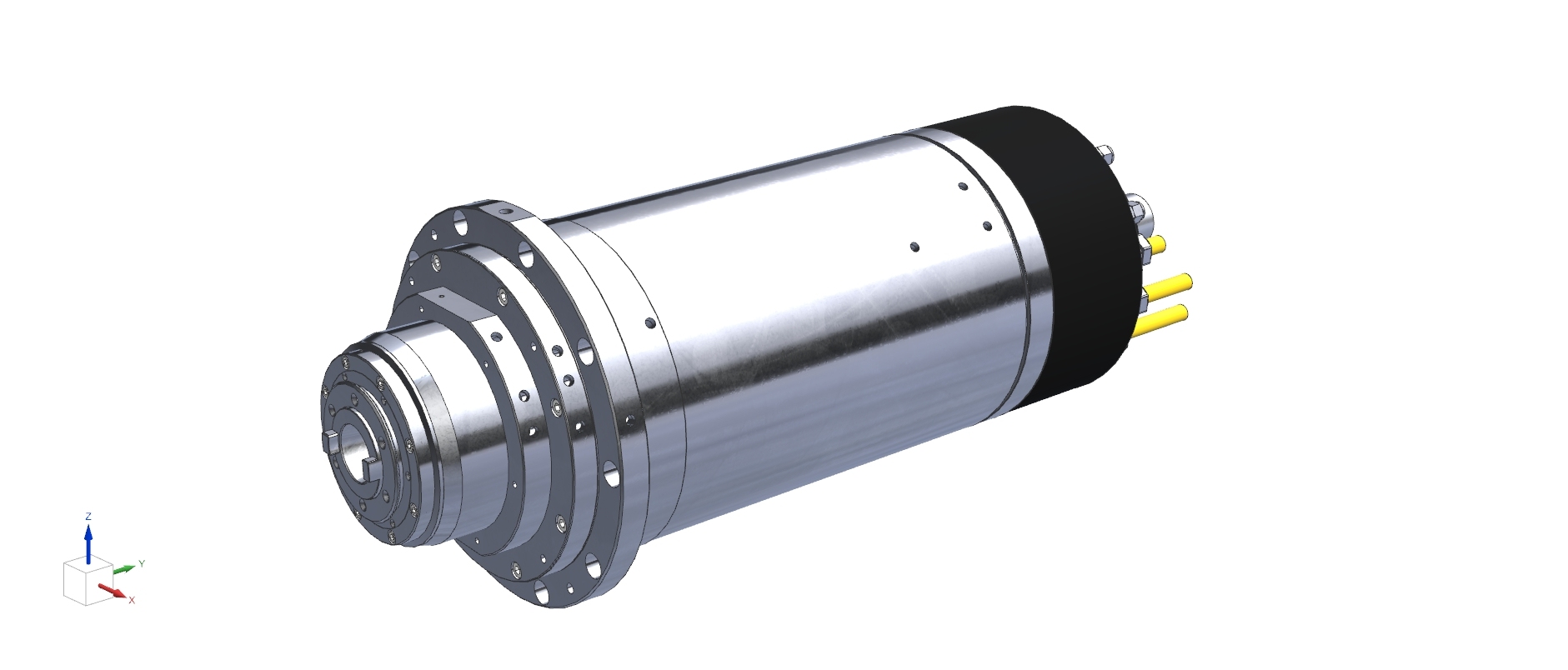 Milling spindle 260XDJ15G45:Rotation speed,3500-15000RPM Torque,28.7-122.8NM Power,45KW Voltage,320-380V