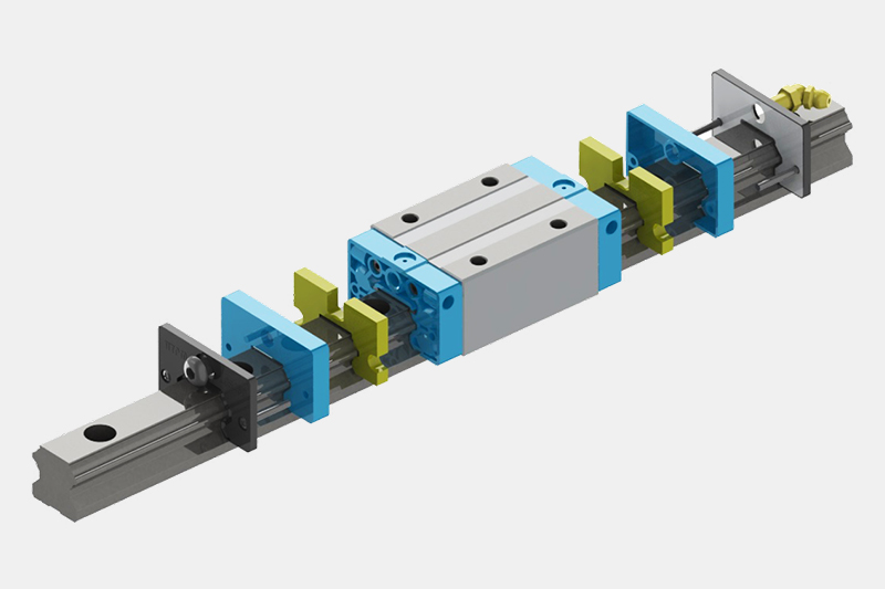 Rolling linear guideway self-lubricator