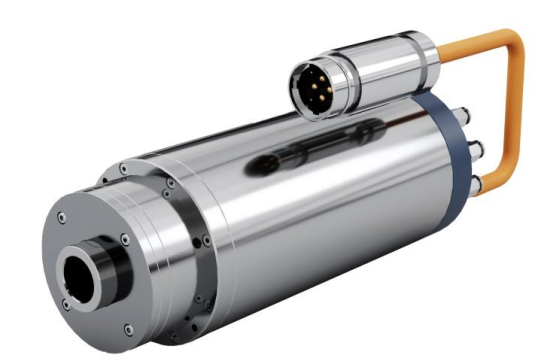 Internal grinding spindle 150MD35Y32:Rotation seed,S1 24000RPM,S6 35000RPM Power,S1 32kW,S6 32kW Torque,S1 12.7Nm,S6 8.7Nm Voltage,380V Frequency,1166.7Hz Current,64A Lubrication Oil air  Cooling method Water