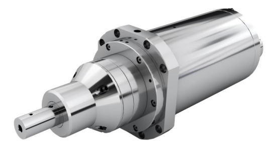External grinding spindle 150ZD20G3.7:Rotation seed,20000RPM Power,3.7Kw Torque,4.5Nm Voltage,350V Frequency,667Hz Current,18A   Lubrication Grease  Cooling method Water