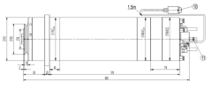 Milling spindle170XDJ10G50:Rotation Speed,5000-10000RPM Power,52.5KW Voltage,314-380V Torque,50.5-100NM