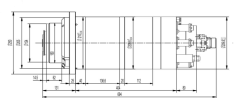 Milling spindle 210XDJ15G15.5:Rotation speed,3500-15000RPM Power,15.5KW Torque,9.8-54.8NM Voltage,425V