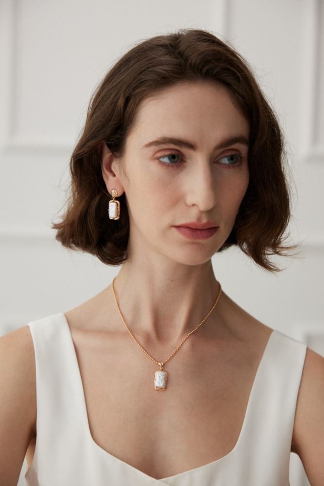 S925 Silver Earrings Inlaid with Natural Pearls