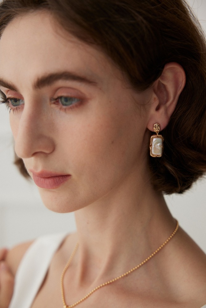 S925 Silver Earrings Inlaid with Natural Pearls