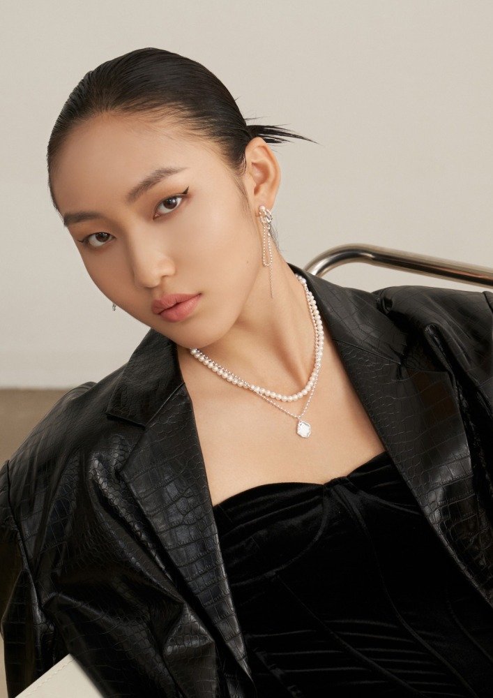 925 Sterling Silver Pearl Double-Layer Necklace