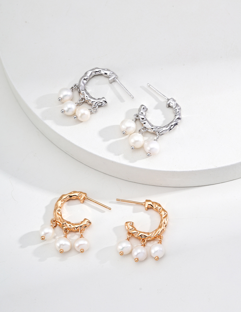 S925 Silver Natural Earrings