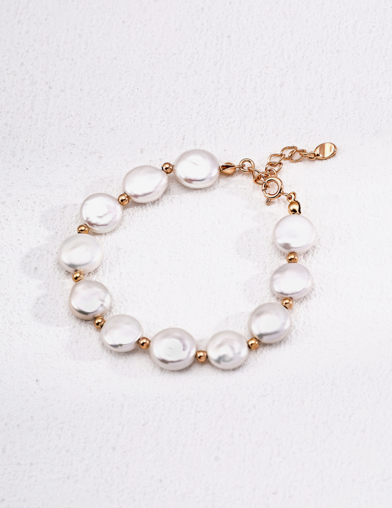 Baroque Pearl S925 Sterling Silver Bracelet