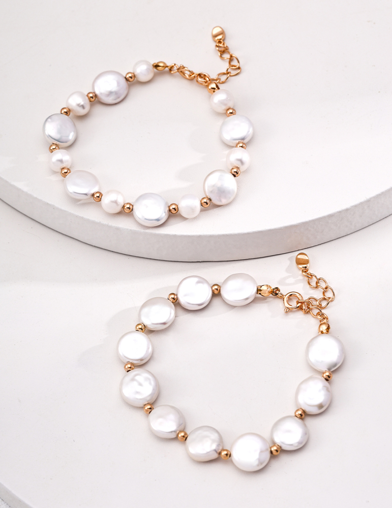 Baroque Pearl S925 Sterling Silver Bracelet
