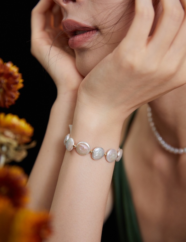 Baroque Pearl S925 Sterling Silver Bracelet