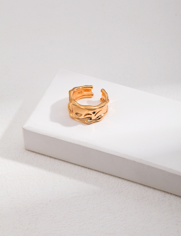 Sterling Silver Wide - faced Ring