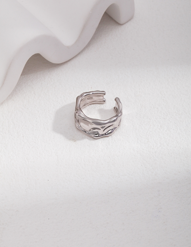 Sterling Silver Wide - faced Ring