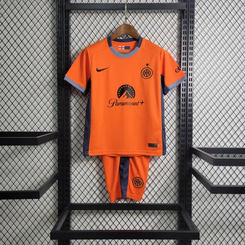 23-24 Inter Milan Third Away Kids Kit Jersey+Short