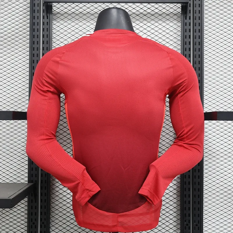 24-25 Manchester United Home Long Sleeve Player Version