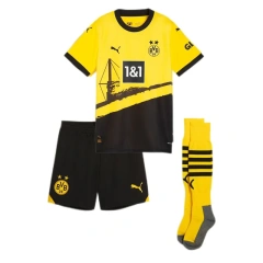23-24 Kids Borussia Dortmund Home Whole Kit (Jersey+Shorts+Socks)