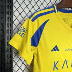 Kids Al Nassr Home Kit Jersey+Shorts 2024-25