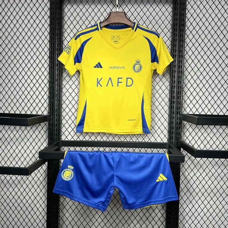 Kids Al Nassr Home Kit Jersey+Shorts 2024-25