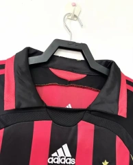 AC Milan Ronaldo #99 Maldini #3 Kakà #22 Retro Jersey Home Replica 2006-07