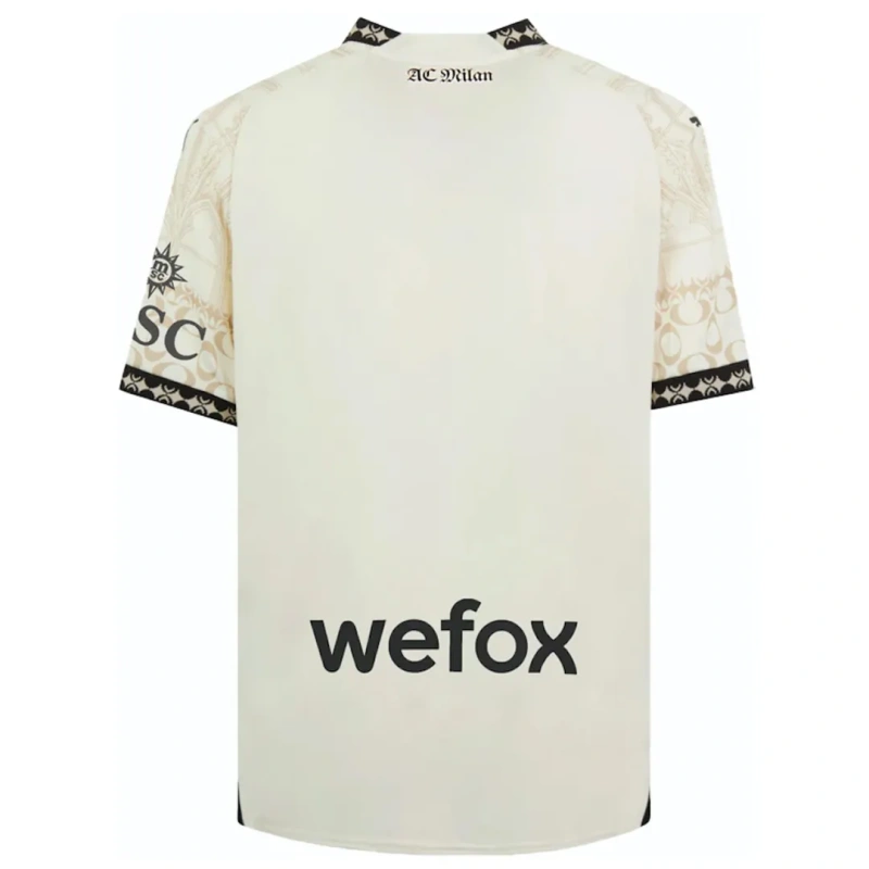 23-24 AC Milan x Pleasures Fourth Jersey Beige Shirt