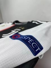 19-20 Cristiano Ronaldo Juventus Home Retro Player Version Soccer Jersey with UCL Patch - Long Sleeve