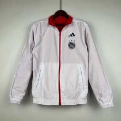 2023-2024 Ajax Reversible Windbreaker（Red-White）Soccer Jersey 1:1 Thai Quality