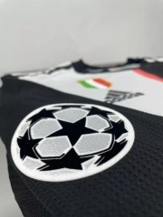 19-20 Cristiano Ronaldo Juventus Home Retro Player Version Soccer Jersey with UCL Patch - Long Sleeve