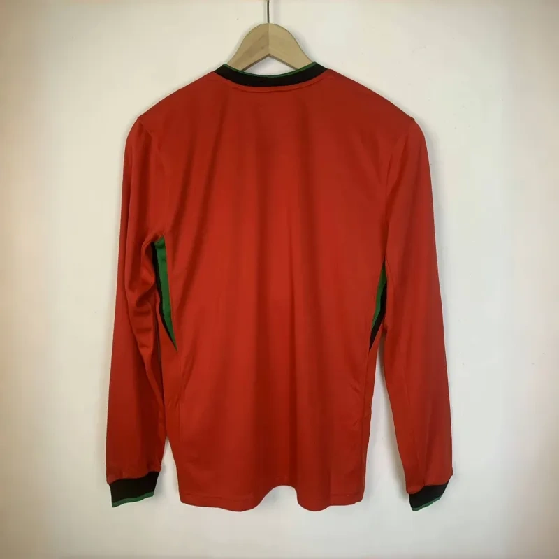 2024  Portugal Nation Home Long Sleeve Jersey Euro