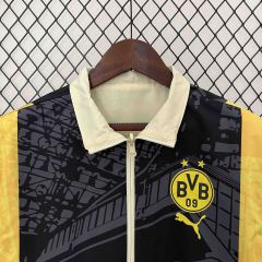 2024 Dortmund Trench Coat Reversible Windbreaker Double-Sides Jacket Sport