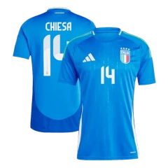 2024 EURO Nation Italy Home Jersey CHIESA #14 BARELLA #18 DIMARCO #3