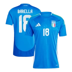 2024 EURO Nation Italy Home Jersey CHIESA #14 BARELLA #18 DIMARCO #3