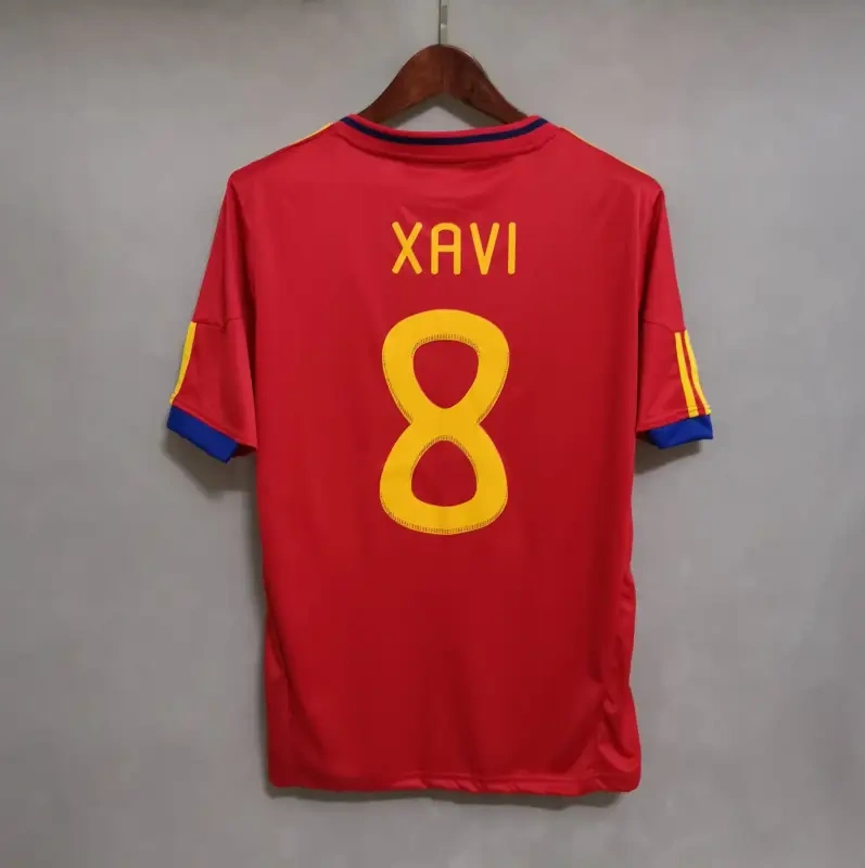 2010 Spain Nation Retro Jersey Home World Cup