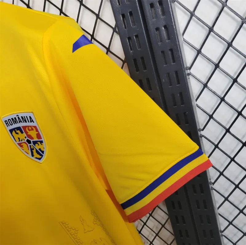 Romania Nation Home Soccer Jersey Replica 2024 EURO 2024