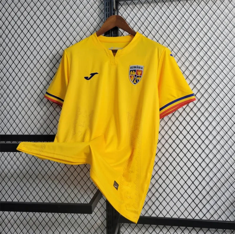 Romania Nation Home Soccer Jersey Replica 2024 EURO 2024