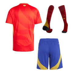 2024  Spain Nation Home Whole Kit(Jersey+Shorts+Socks) Euro