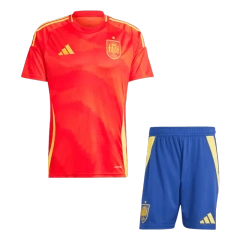 2024 Spain Nation Home Kit(Jersey+Shorts) Soccer Apparels Euro