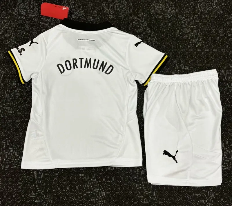 2024-25 Kids Borussia Dortmund Third Away Kits Football Jersey