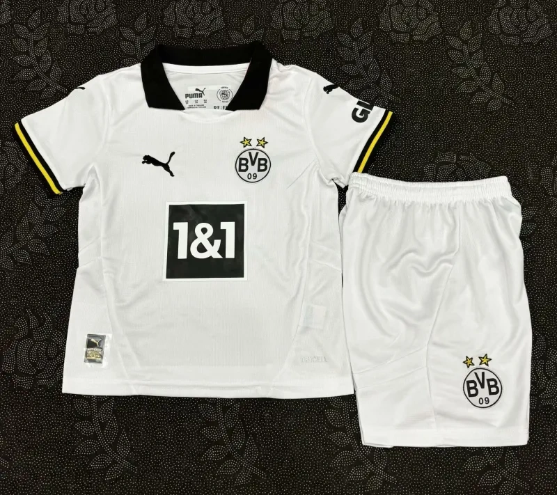 2024-25 Kids Borussia Dortmund Third Away Kits Football Jersey