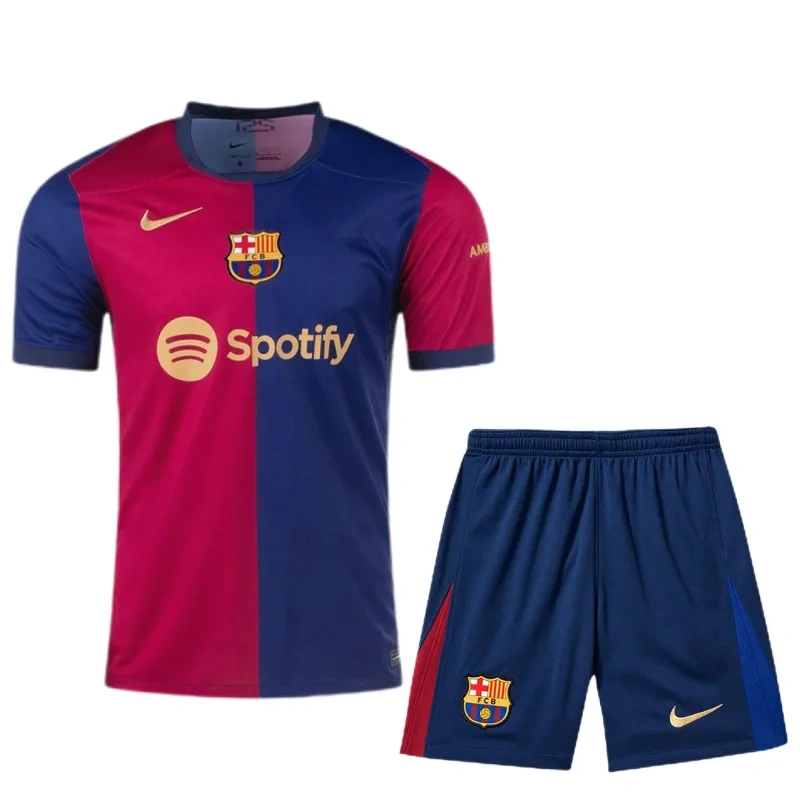2024-25 Barcelona Home Full Kit(Jersey+Shorts+Socks)