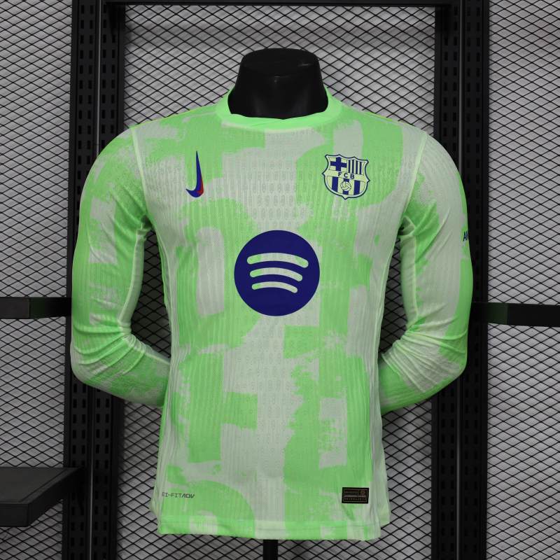 Barcelona 24-25 Third Jersey Without Spofity Text Player Version Long sleeve