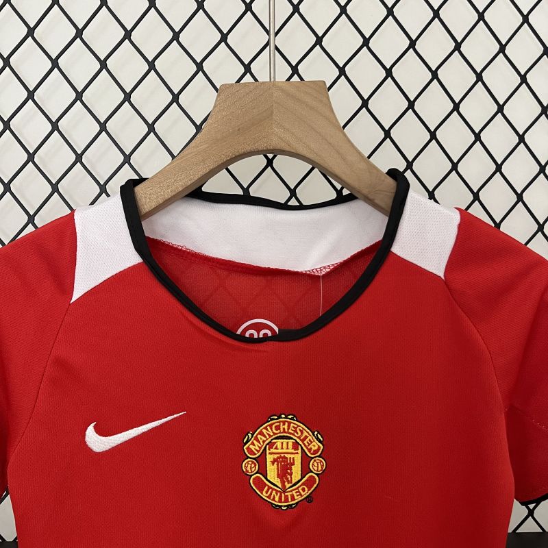 Manchester United 05-06 Home Retro Kid Kits Youth Apparels Jersey