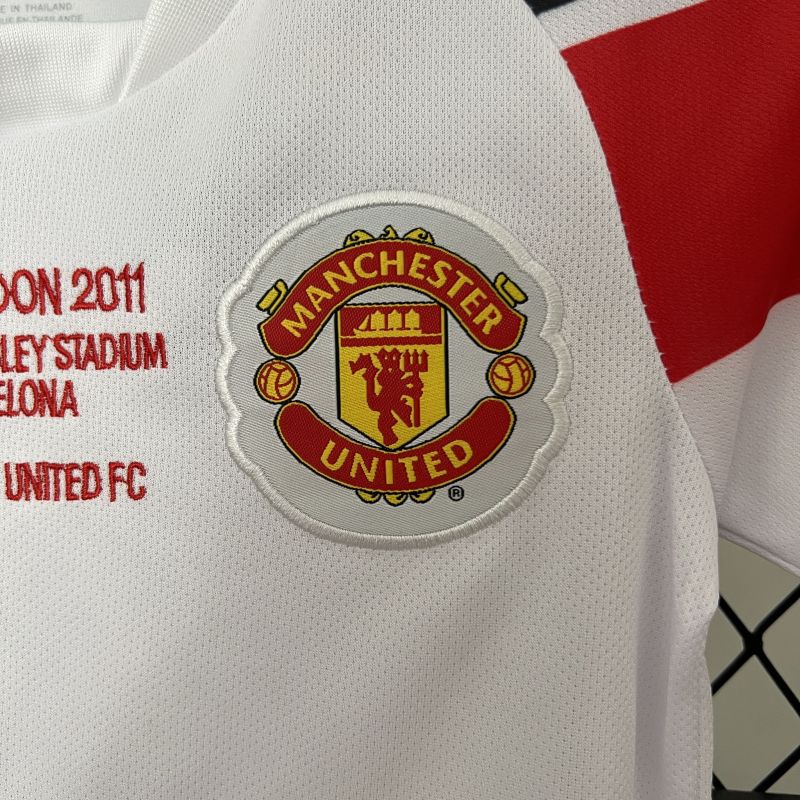 Manchester United 10-11 Away Champions League Retro Kids Kits Youth Apparels Jersey