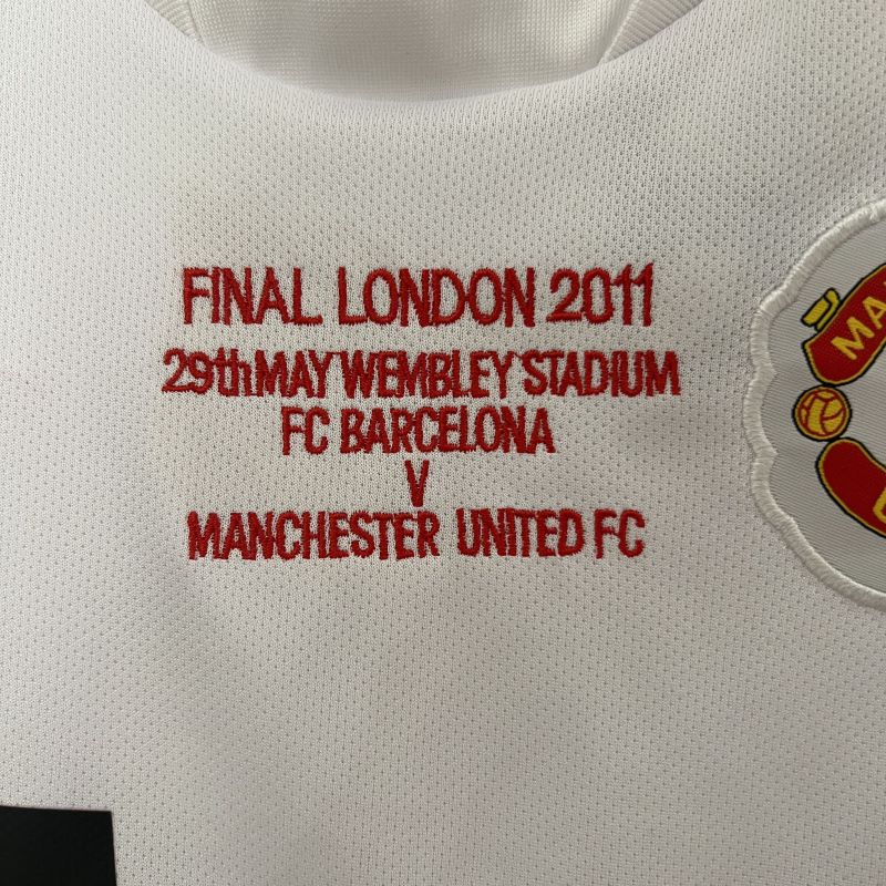 Manchester United 10-11 Away Champions League Retro Kids Kits Youth Apparels Jersey