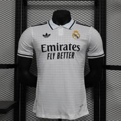 Real Madrid 24-25 Home Player Edition White POLO Shirt