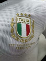 Adidas Italy Nation 125th Anniversary 2023 Men White Player Edition Jersey