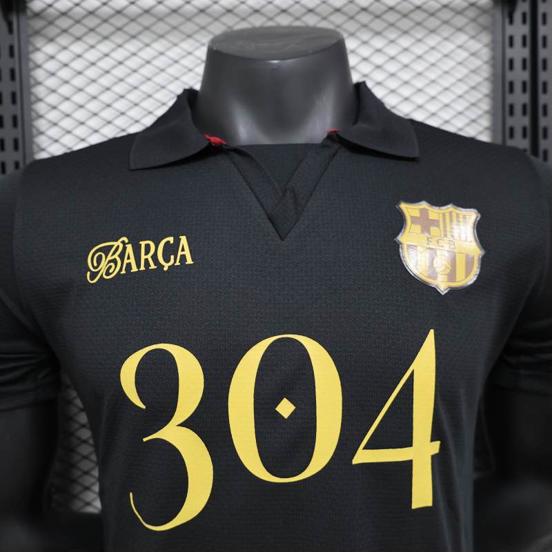 Barcelona Lamin Yamal commemorative black 304 POLO Shirt 24-25