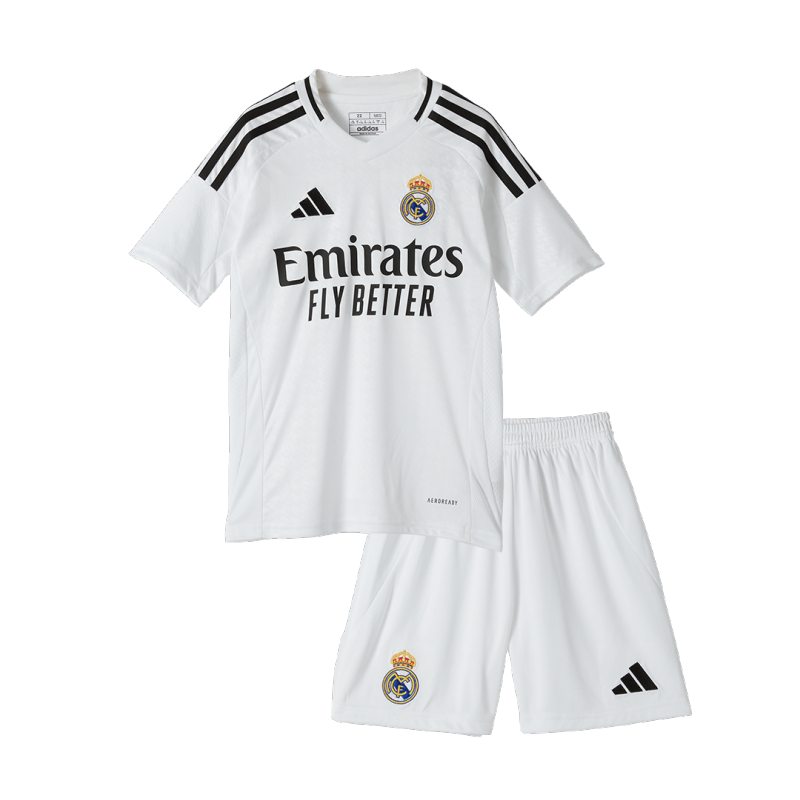 24-25 Real Madrid Home Kids Kit Jersey+Shorts